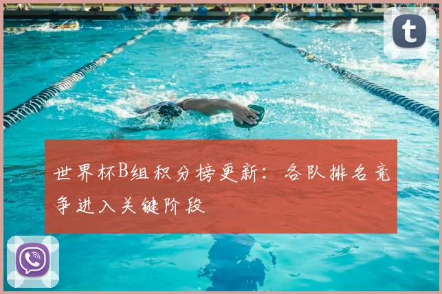 世界杯B组积分榜更新:各队排名竞争进入关键阶段